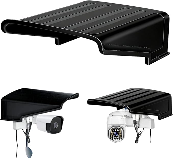 jojofuny Universal Outdoor Camera Rain Cover Sunshade Protective Guard for Security Cameras Weatherproof Dustproof Plastic Shield Easy Installation for Home & Business Use