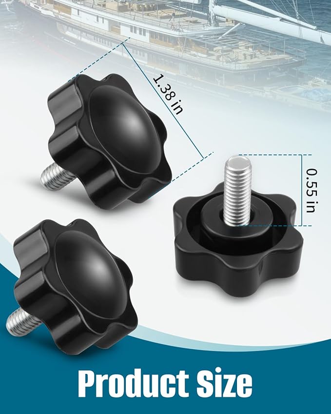 ULXIOM 3 Pack Gimbal Bracket Knobs Fit for Lowrance HDS-5 HDS-5M HDS-7 HDS-8 HDS-10 Elite7 Hook7
