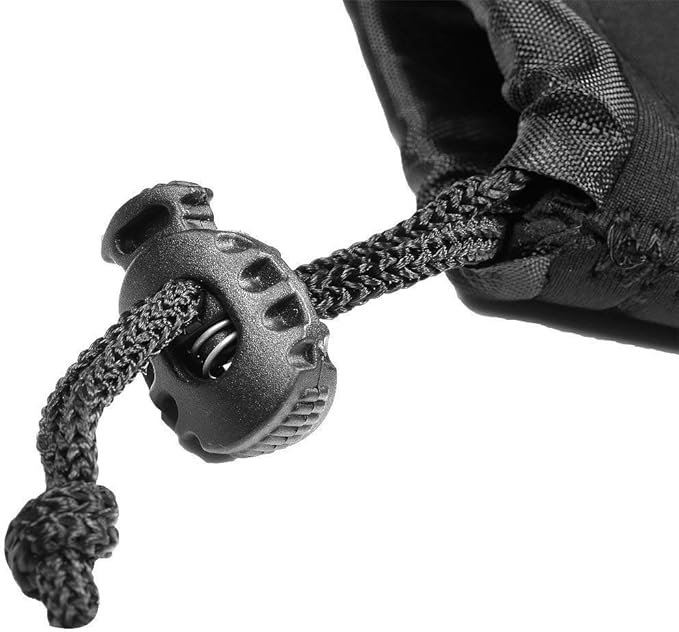 Selens Protective Drawstring Neoprene DSLR Camera Lens Pouch Bag Compatible with Olympus Panasonic, Large Size(Black)