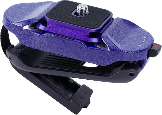 PGYTECH Beetle Camera Clip V2 with Plate, Quick Release Camera Backpack Clip, Arca-Swiss Compatible, SnapLock System for Sony/Nikon/Fuji/DSLR Cameras, Instant Mounting & Hands-Free, Aurora Purple