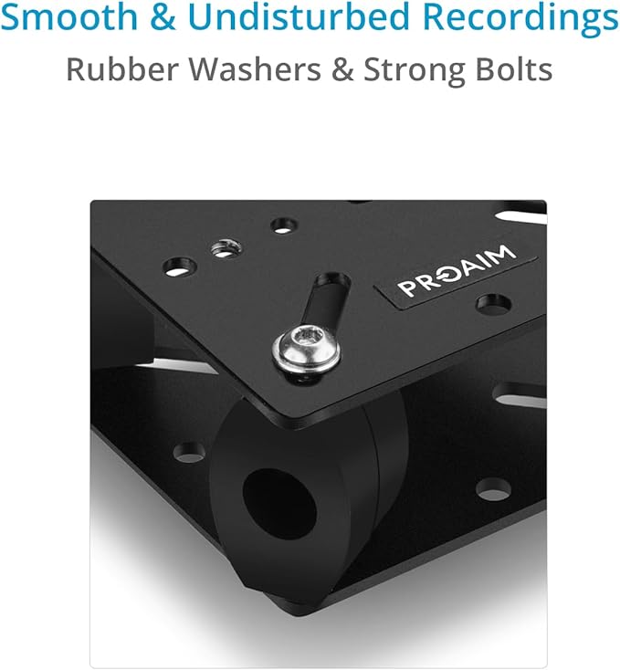 PROAIM PT-Z-10 Mount for PT-Z Cameras - Vibration Isolator with L-Shaped Bracket. Wall Mounting Solution Offers Maximum Payload: 8kg / 17.6lb. Mount.