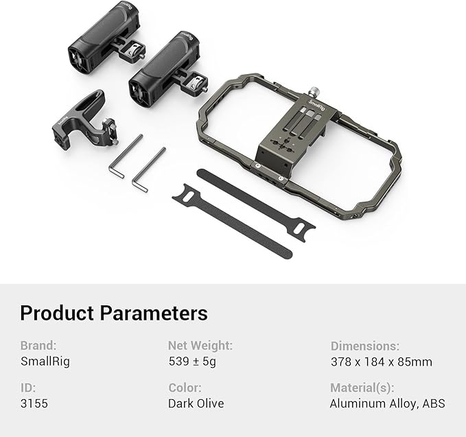 SmallRig Universal Phone Video Rig Kit for iPhone 17 16 15 14 13 12 Pro Max, Aluminum Handheld Phone Cage with Handles, Video Stabilizer Rig for Vlog Videography Live Streaming