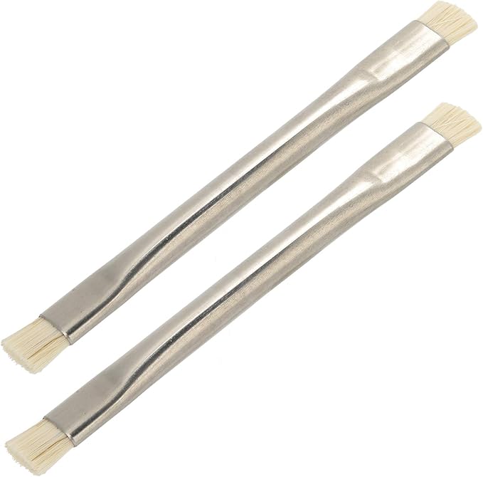 Yctze 2pcs Antistatic ESD Brush, Professional Horse Hair Cleaning Tools for PCB, Motherboard, and Electronics - Ideal for Mobile Phones and Tablets