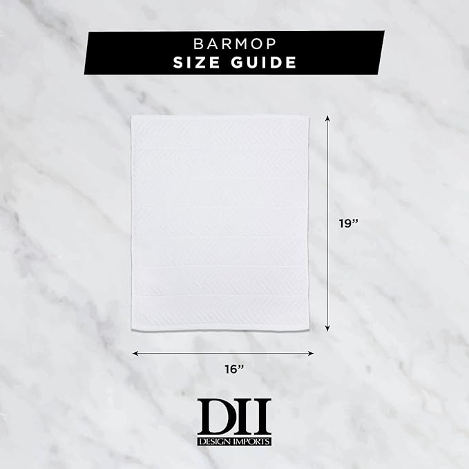 DII Cleaning Collection Multi-Purpose Microfiber, Black Damask, Dishtowel Set