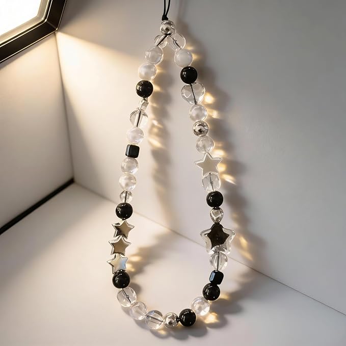 Beaded Camera Wrist Strap Cute Digital Camera Charm Lanyard Phone Charms Strap Beaded Camera Chain for Phone Bag Keychain