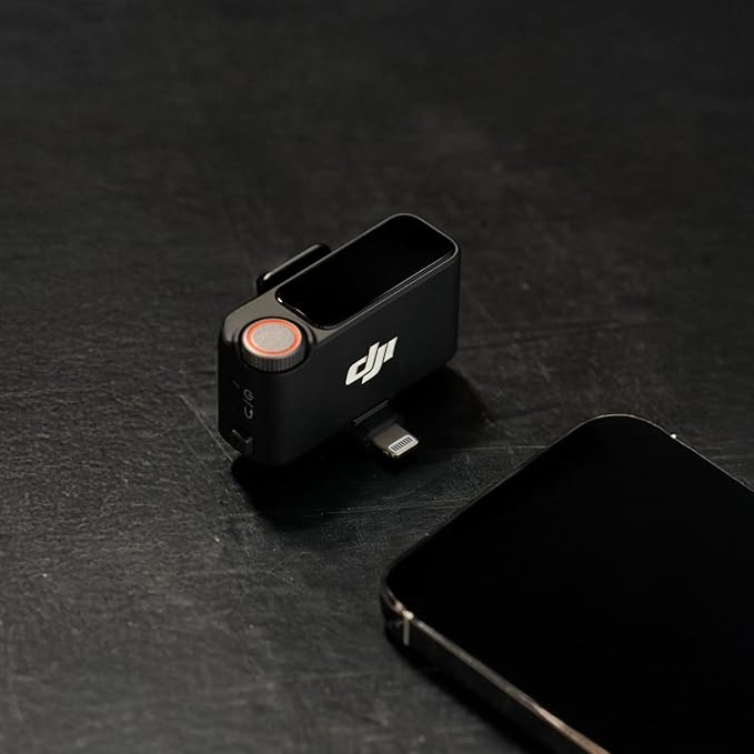 DJI Mic 3 Transmitter, Wireless Mini Microphone for iPhone/Camera/Android, Lightweight & Intuitive, Lavalier Microphone, 32-bit Float, Integrated Timecode, Vlog, Interview, Streaming
