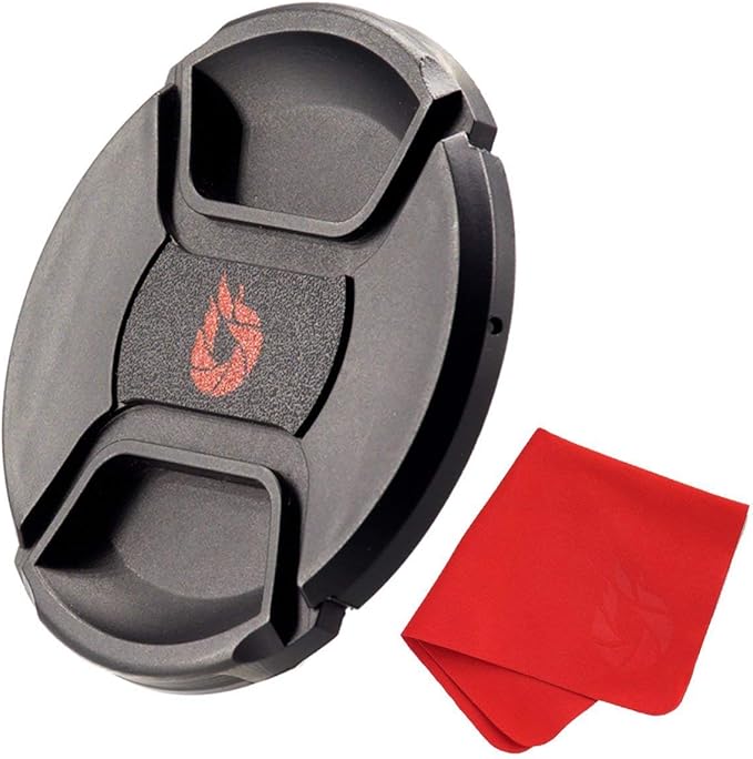 86mm Snap-On Center-Pinch Lens Cap, Extra Strong Springs, Camera Lens Cover, Made from 100% Recycled Plastic - Compatible with Nikon, Canon, Sony & Other DSLR Cameras