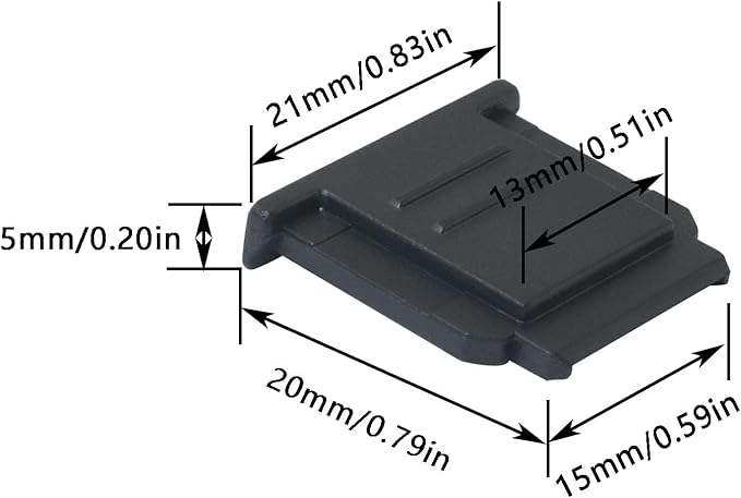 10PCS FA-SHC1M-2 Black ABS Eco Friendly Plastic Camera Hot Shoe Cap Protector Electronics Photo Accessories