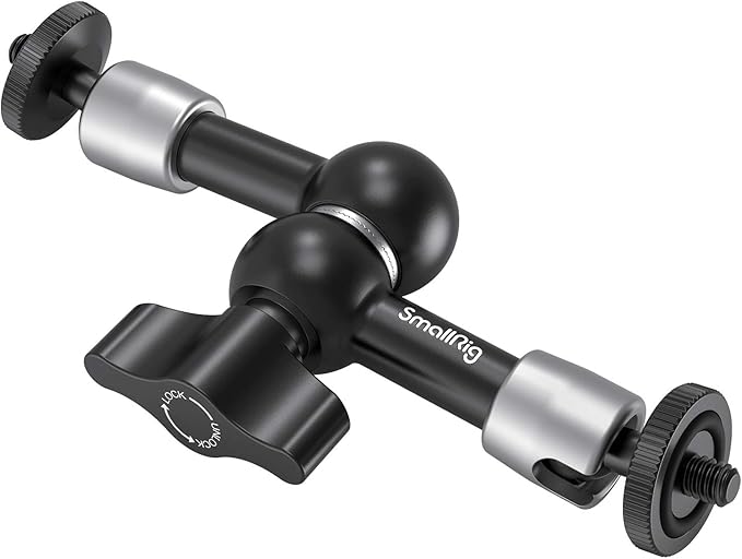 SmallRig 5.5 Inches Adjustable Friction Articulating Magic Arm, with Both 1/4" Screw for LCD Monitor/LED Lights