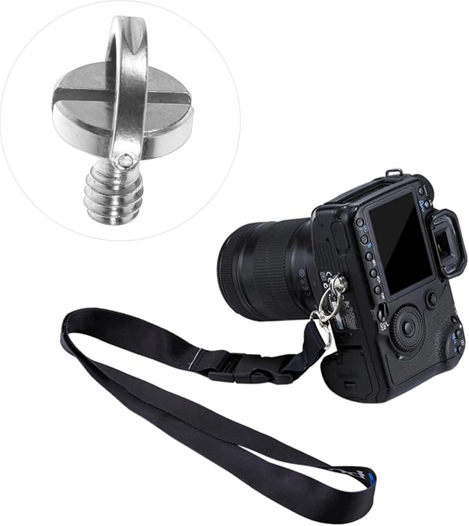 Generic Tripod Screw Mount Replacement 1/4 Inch Camera Mounting Screws d Ring Quick Release Plate Clamp