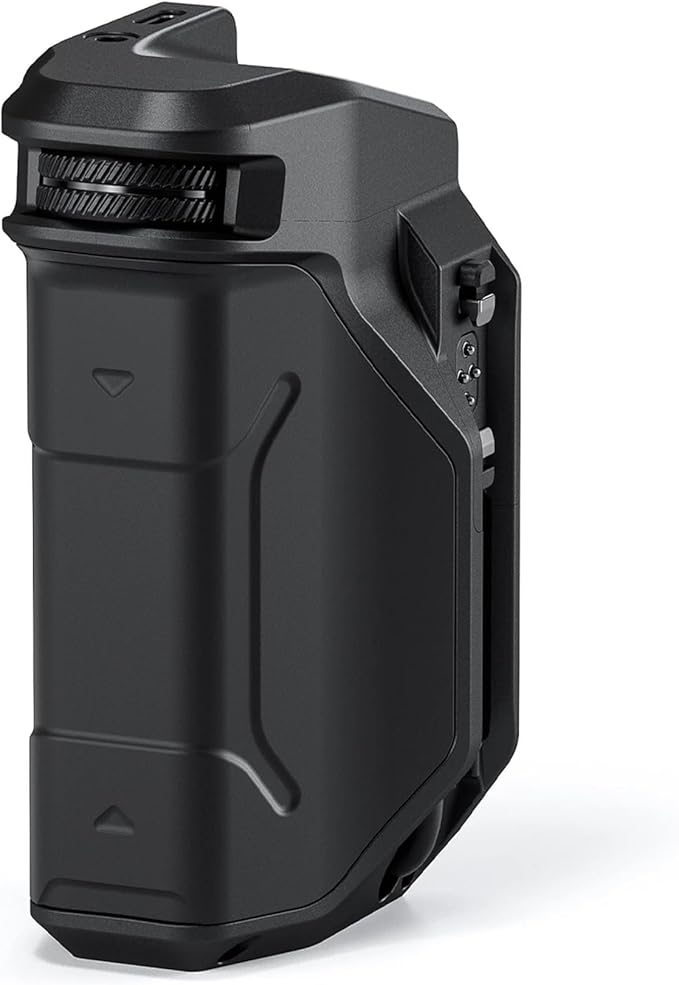 Tilta Khronos Focus PD Handle | Provide Power to Khronos Accessories & iPhone 15/16 Pro/Pro Max | Control Focus - Zoom in Blackmagic Camera App - Black | Locking Clamp TK-IP-PH-B