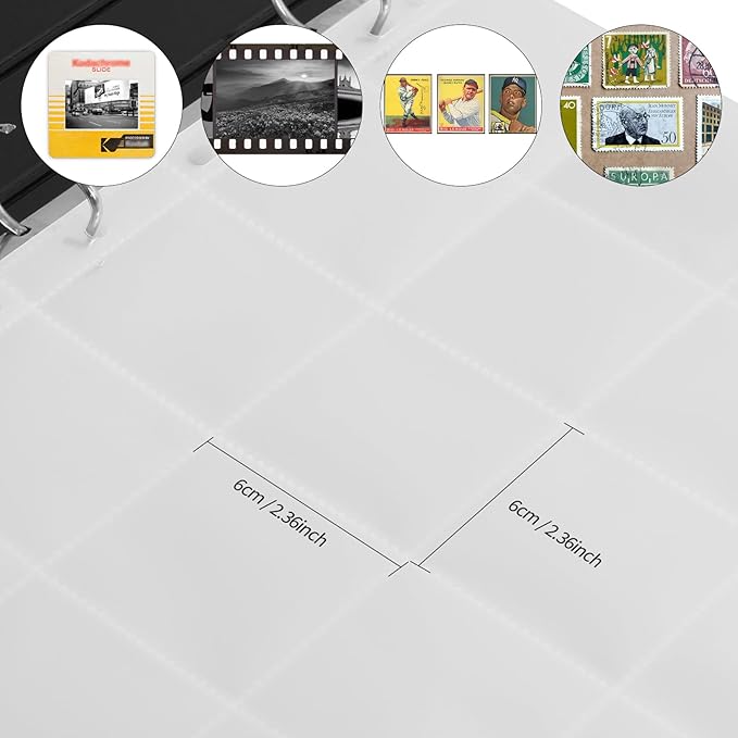 50x eTone Archival Storage Sheets 135 35mm Negative Page Preservers (50X135) 20 Separator Bags per Page.