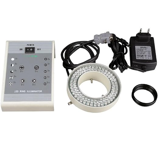 AmScope LED-80AM 80-LED Lighting-Direction-Variable Microscope Ring Illuminator