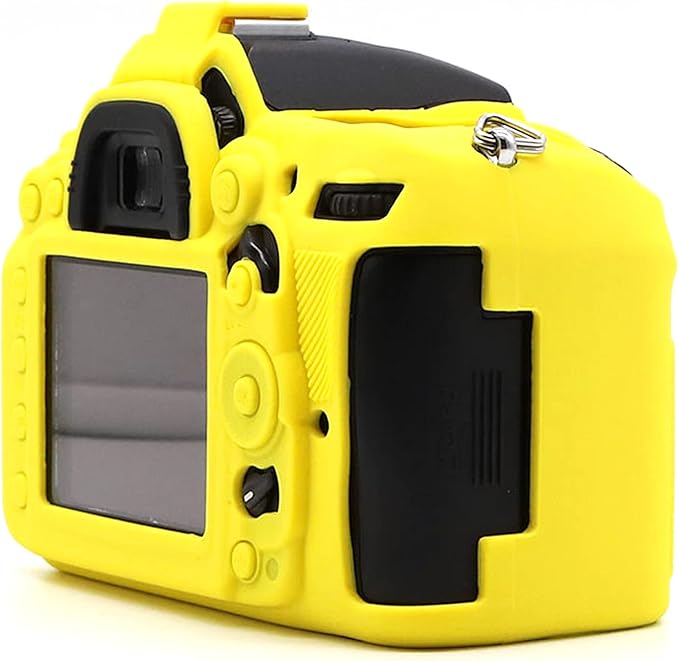 Professional Secure Silicone Camera Cases Bag Housing Rubber Body Skin for Nikon D7000 Digital SLR Camera Protective Case (Yellow)