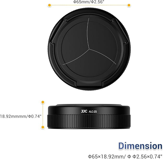 Lumix ZS99 TZ99 Auto Open and Close Lens Cap Metal Frame Body Cover for Panasonic Lumix ZS99 Digital Camera Accessories, TZ99 Automatic Lens Protective Cap with EVA & Silicone Interior, No Vignetting