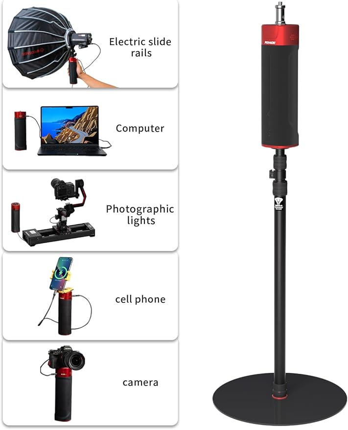 IFOOTAGE Cobra RB-A400,79" Round Base Monopod,Aluminum Photography Light Stand Flat Base for DSLR Camera, Light,Payload 22LBS(3 Pack)