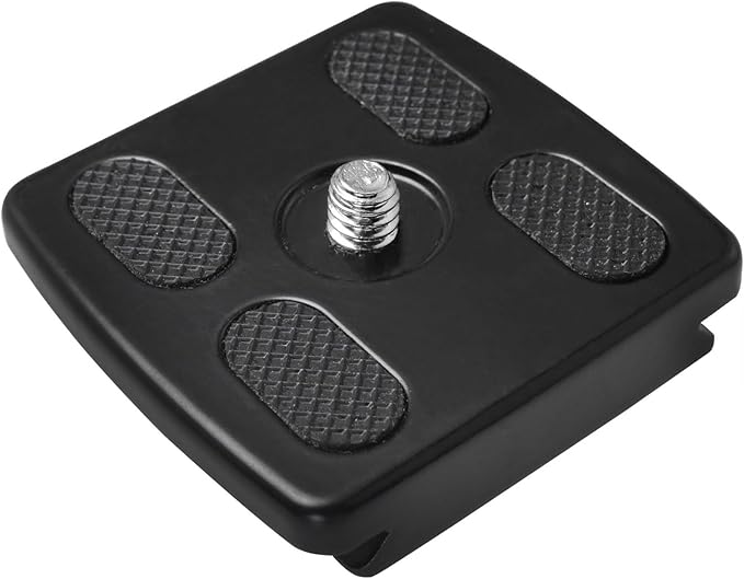 Aluminium Alloy Head Quick Release Plate Universal SLR Camera Tripod Ball Head 1/4 Clip Metal Quick Release Plate 45x45mm Universal Camera Quick Release Mounting Plate