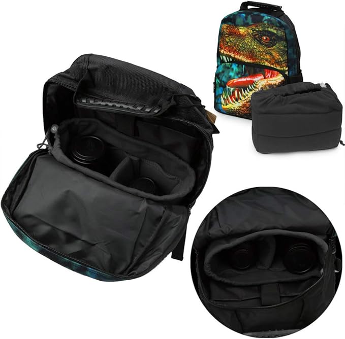 Koolertron Shockproof Camera Photo Bag for SLR TLR Camera Insert Partition Padded Case,Can be Put Directly Into the SLR Camera Bag With Freely Adjustable Compartment