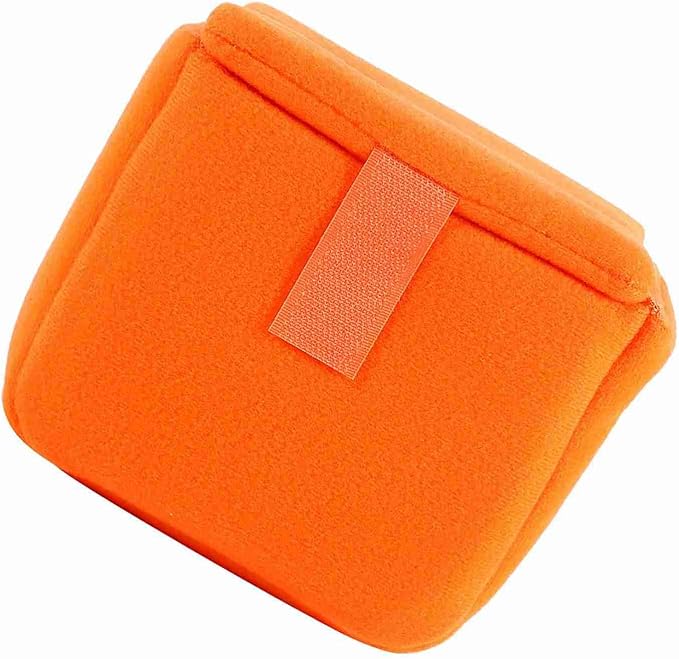 DLSR Camera Bag, Insert Pad Shockproof Insert Protection Camera Case Bag Organizer Accessory for Photographing Padded Camera Pouch Camera Insert Bag (Orange)
