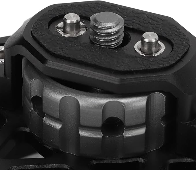 WiseZythum Rosette Side Handle, Rosette Bolt On Mount for Camera Cage, Aluminum Alloy Rosette Handle Grip with 1/4 Inch Screw and 3/8 Inch Screw Hole, Compatible with Rosette Mount for P