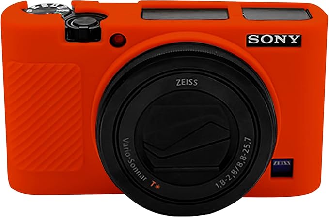 Easy Hood RX100 VII Case,Soft Silicone Protective Cover Protector Skin for Sony DSC-RX100 III RX100 V RX100 IV RX100 VII Digital Camera (Red)