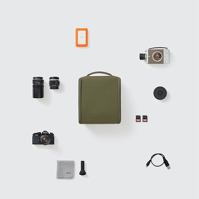 Urth Norite Camera Insert Bag – for DSLR Camera and Lens, Weatherproof + Recycled
