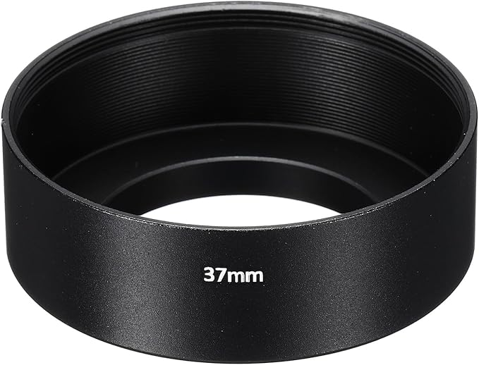 PATIKIL 37mm Lens Hood, Standard Focus Frosted Surface Anti-Reflective Inside Hood for Camera Lens, Black for Nikon, for Fujifilm, for Pentax, for Leica