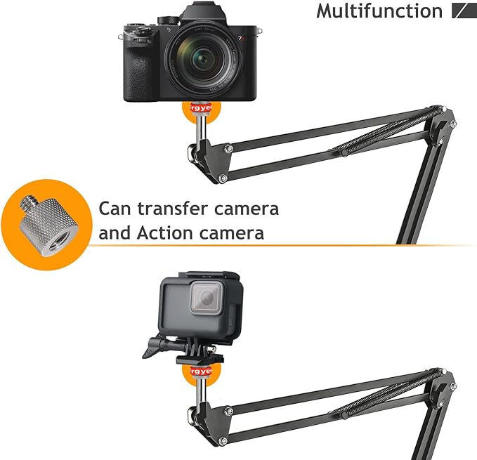 1/4 to 3/8 Camera Screw Adapter, Tripod Adapter 1/4 Male to 3/8 Female of 304 Stainless Steel Prevents wear and Tear, Break for Camera Monitor, Tripod, mic Stand Mount