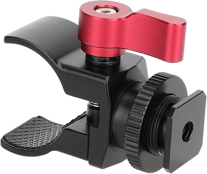 CAMVATE Shotgun Microphone Holder with Shoe Mount Adapter - 3138