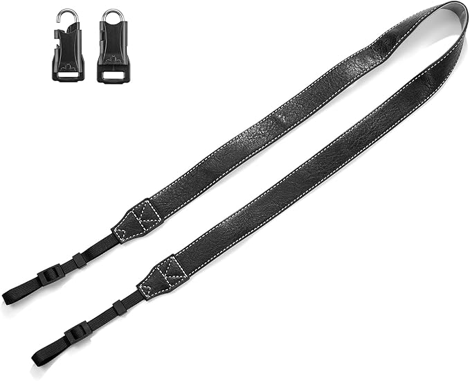 camera shoulder strap, safety tether camera neck strap, micro single PU leather shoulder strap, suitable for various cameras.
