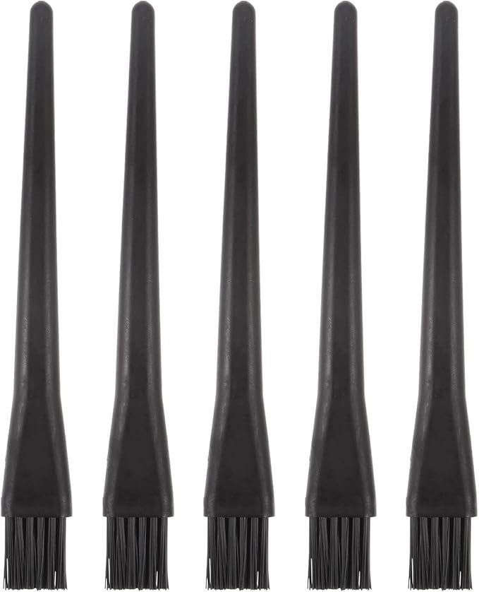 HARFINGTON 5pcs Anti-Static Cleaning Brush 16x18mm PV Plastic Conductive Bristles Small Narrow Anti Static ESD Brushes for Clean PCB Laptop Keyboard Fan