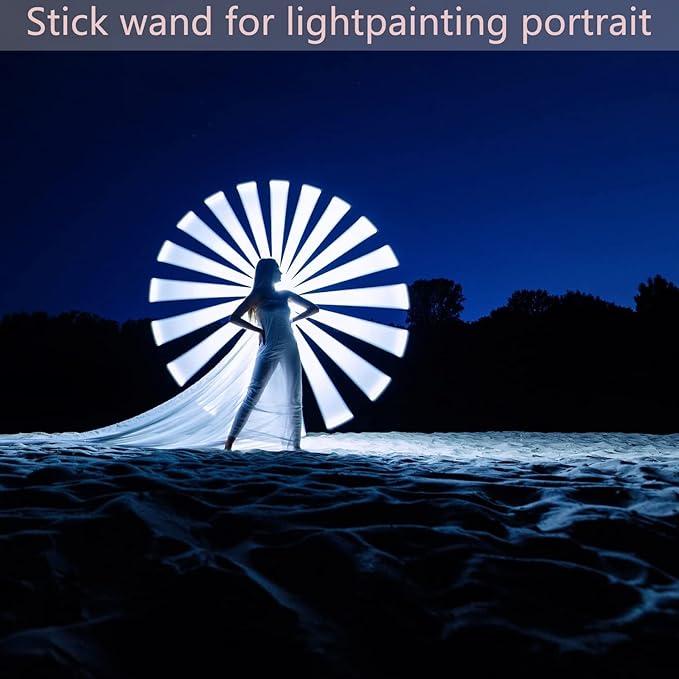 Handheld Light Wand, K21 RGB Light Stick Tube, APP Control 2500K-8500K LED Light Stick Wand for Night Light Painting Photography Video Tiktok Vlog YouTube
