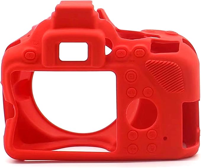 Professional Secure Silicone Camera Cases Bag Housing Rubber Body Skin for Nikon D3500 Digital SLR Camera (Red)