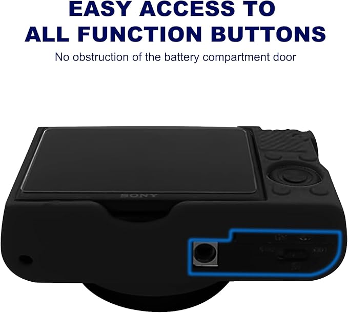 Easy Hood RX100 VII Case,Soft Silicone Protective Cover Protector Skin for Sony DSC-RX100 III RX100 V RX100 IV RX100 VII Digital Camera (Black)