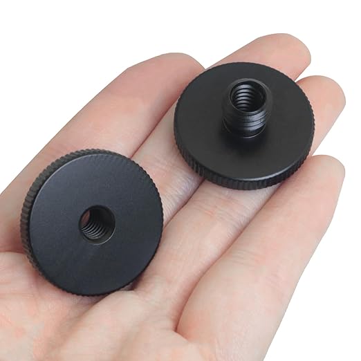 2PCS Adapter Screws for Tripod Heads Aluminium Photo Accessories 1/4 Female 3/8 Male Head Plate Knob for Camera Mounting Plate Flash Bracket