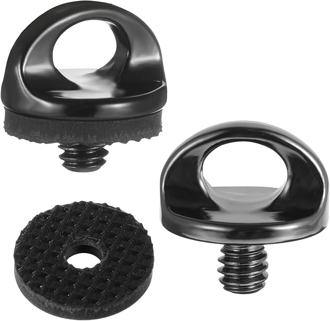 1/4" Camera Neck Strap Screw Holder, 2PCS 1/4-20 Quick Install Metal Screws Connecting Adapters with Rubber Washer for Quick Release or Installation of Wristband Sling