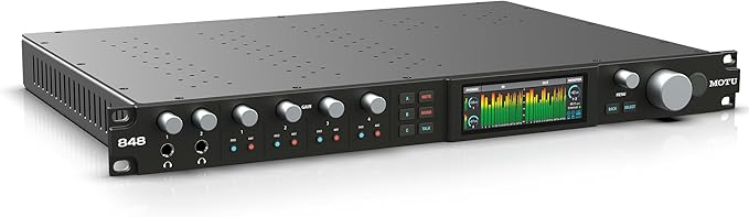 MOTU 848 28x32 Thunderbolt 4/USB4 audio interface for Mac, Windows and iOS with mixing, effects and networking