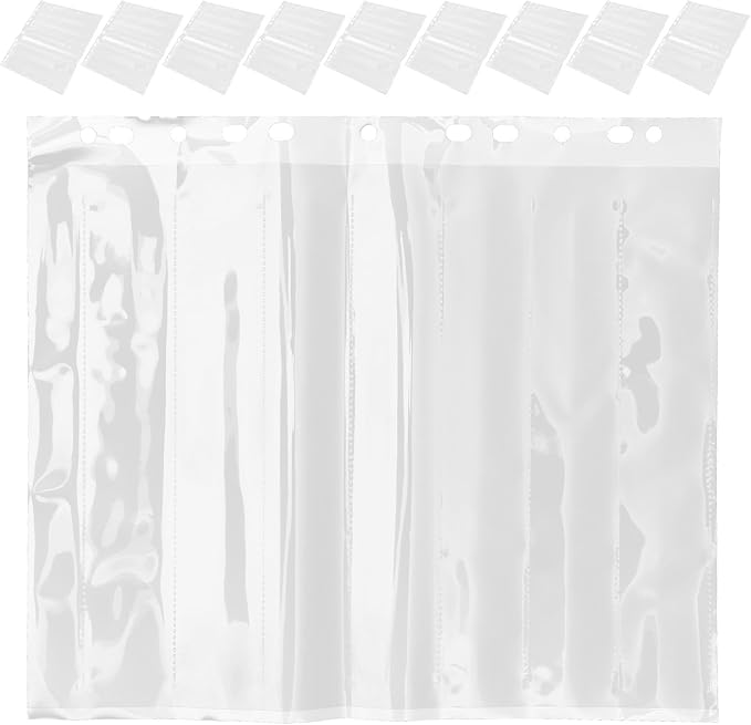 VILLCASE 10pcs Waterproof Negative Film Sleeves 135-hole Archival Storage Sheets Photo Slide Protective Pouches for Camera Film Collectors