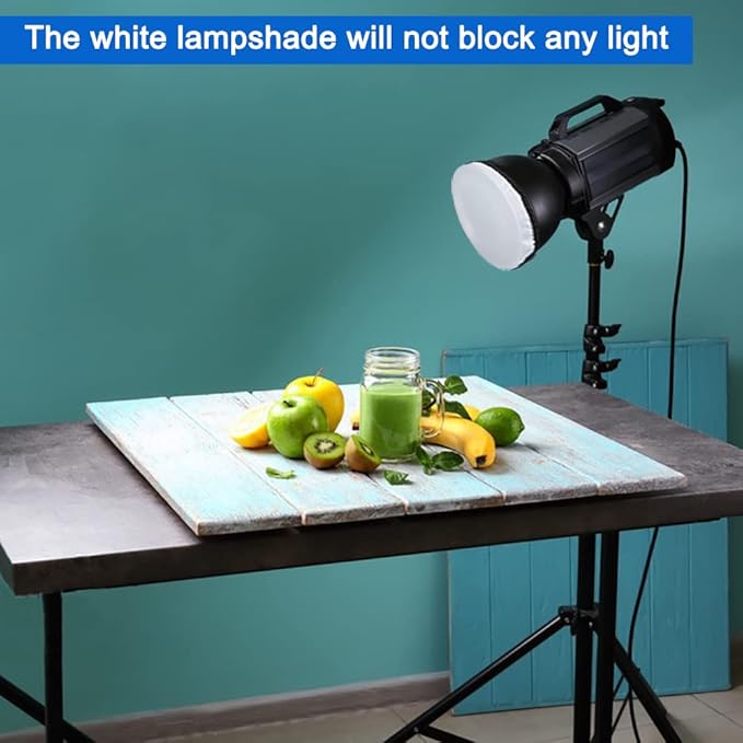 findTop 4-Pack Light Diffuser Sock - Universal Elastic Lamp Cover for Ring Light & Flash Photography (7 Inch/18cm) - Soft White Light Diffusion Fabric for Studio, Portrait, Product Shoots