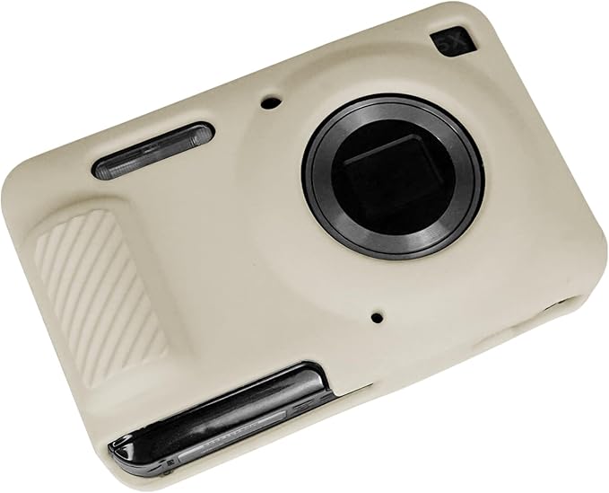 Easy Hood Camera Case for Kodak PIXPRO FZ55, Soft Silicone Cover Anti-Scratch Slim Fit FZ55 DSLR Camera Sleeve Body Skin Travel Protective Case, Beige