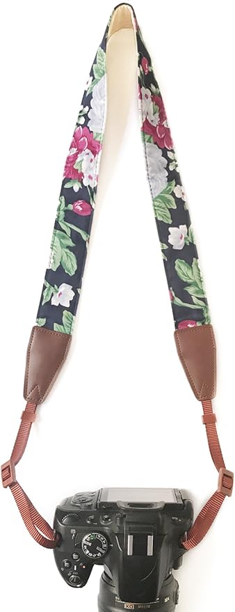 Alled Camera Strap Neck, Adjustable Vintage Floral Camera Straps Shoulder Belt for Women/Men,Camera Strap for Nikon/Canon/Sony/Olympus/Samsung/Pentax ETC DSLR/SLR