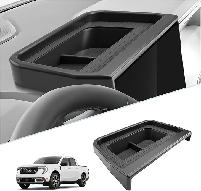SKTU for 2025 2026 Ford Maverick Dashboard Organizer for 2025 2026 Ford Maverick Behind Screen Organizer 2025 2026 Maverick Dashboard Tray Ford Maverick 2025 2026 Accessories Durable ABS Console Tray