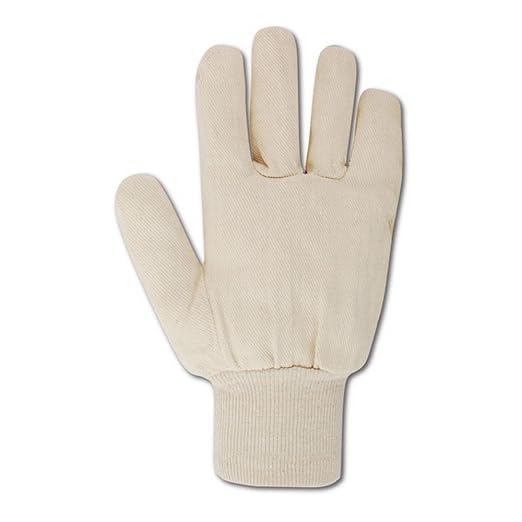 MAGID MultiMaster Ambidextrous 8 oz. Clute Cut Canvas Chore Gloves, 12 Pairs, Size Men's (Fits Large) (T89R)