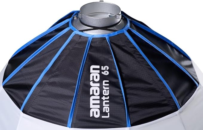 Amaran Lantern 65 Softbox,360 Soft Light Source Quick-Build Press Mount for Amaran COB Lights and Other Bowens Mount for 100d/200x/300c/150c/300x/300d