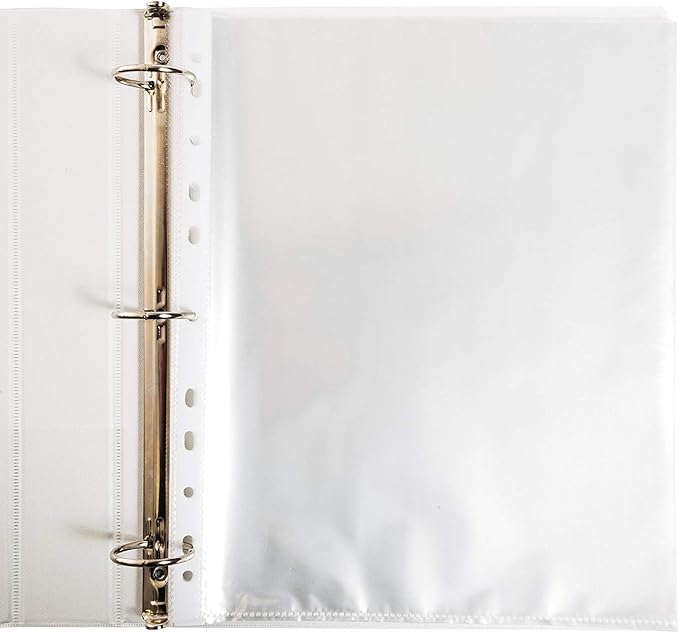 1000 Sheet Protectors 8.5 x 11, Clear Page Protectors, 11 Hole Economy Design, Lightweight Plastic Binder Sleeves, Acid and PVC Free, Clear Plastic Design, 9.25 x 11.25 Top Loaded