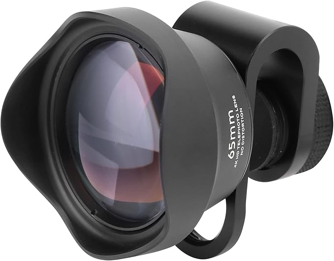 Phone Camera Lens, 65mm Phone Telephoto Portrait Lens External Aspherical Portrait Lens Clip on Cell Phone Lens Kit Professional Attachment Phone Lens Kit for Phones/iOS Pad Smartphones