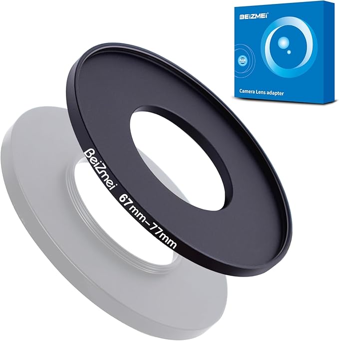 67mm to 77mm Camera Filters Ring,Filters Ring Compatiable All Brands Ø67mm Lens to Ø77mm Camera accessory.Made of CNC.