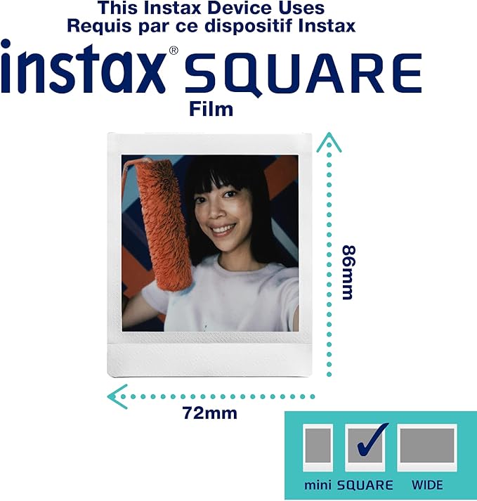 FUJIFILM Instax Square SQ1 Instant Camera - Glacier Blue