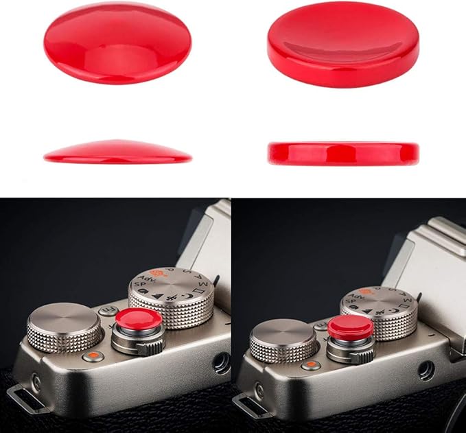 2X Camera Shutter Button Cap for A7 V A7V A7M5 A7CR A7CII ZV-E10 II ZV-E10 ZV-1 A7C A6700 A6600 A6500 A6400 A6300 A6100 A7SIII A7RII A7SII A7II A7 A7S A7R RX100VII VI V IV III EOS M10 M5 M6 Mark II