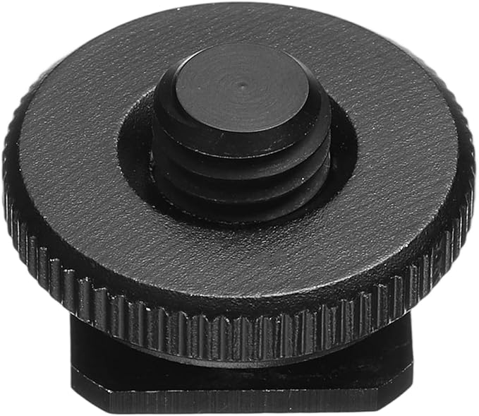 PATIKIL Hot Shoe Adapter 3/8" Male, 1 Pcs Hot Shoe Mount Adapter Camera Mount Screw Camera Video Light Converter for Microphone Holder Accessories 0.59x0.98x0.98 Inch